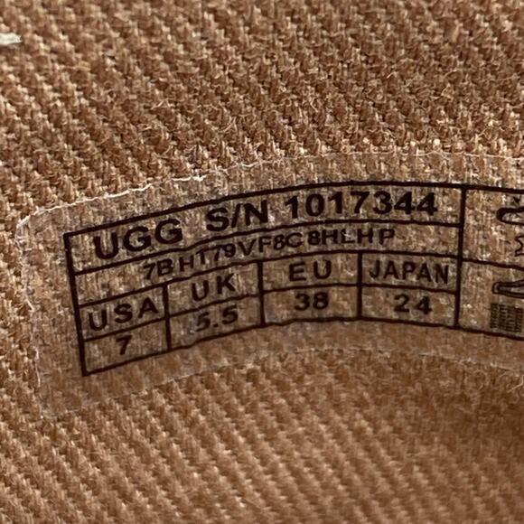 UGG Women’s Brown Gracen Suede Knee High Block Heel Riding Boots Size US 7 - Picture 10 of 12